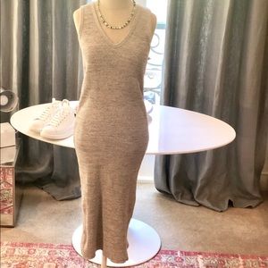 Woman’s James Perse Slim Fitting Gray Midi Dress